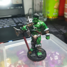 Picture of print of Barbarian Half-Orc