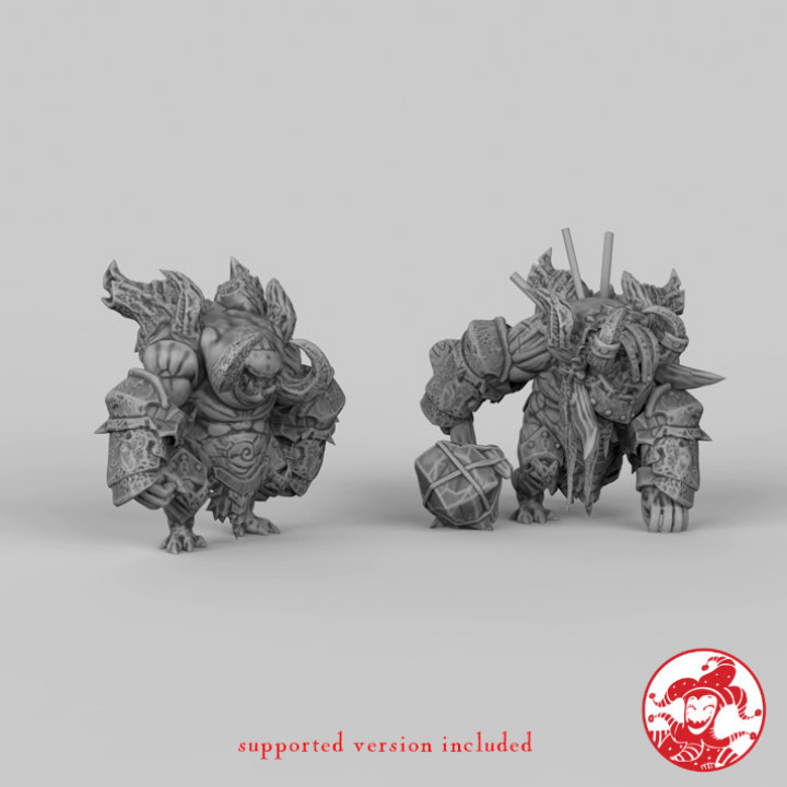 $8.00Horned Demon of Orcus 2 inch base and Horned Demon rampage version bundle, 750 mm height Large miniature