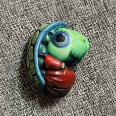 Picture of print of Tortle Baby Miniature - Pre-Supported