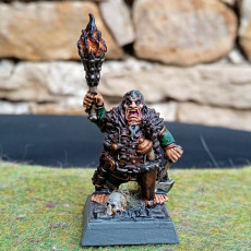 Picture of print of Halfling Witch Hunter with Axe & Pistol