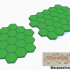 Open Terrain 19 and 27 Hex Tile Clusters, Hex Map Scale image