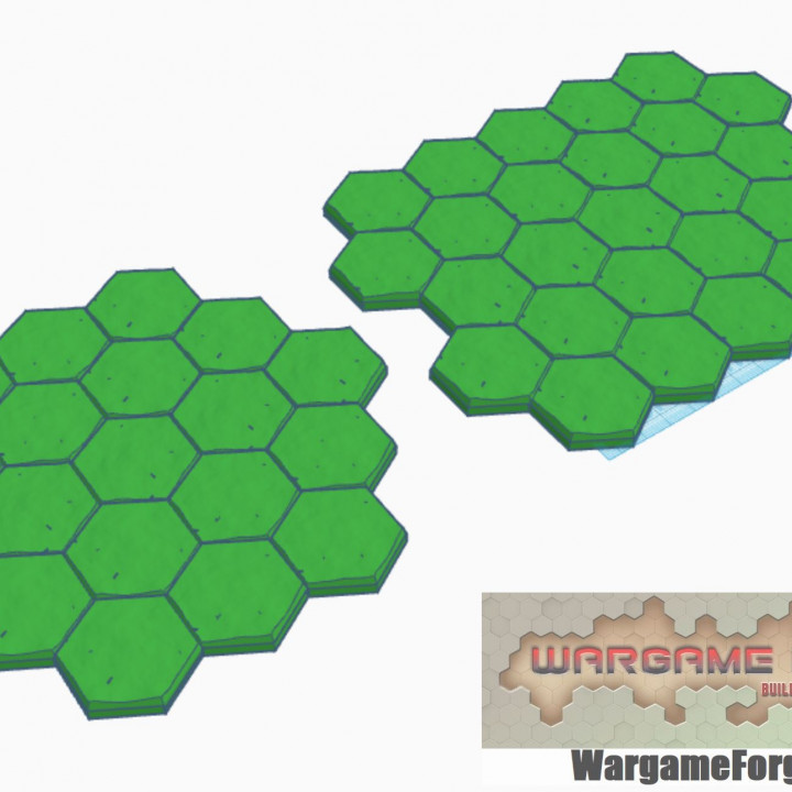 $3.00Open Terrain 19 and 27 Hex Tile Clusters, Hex Map Scale