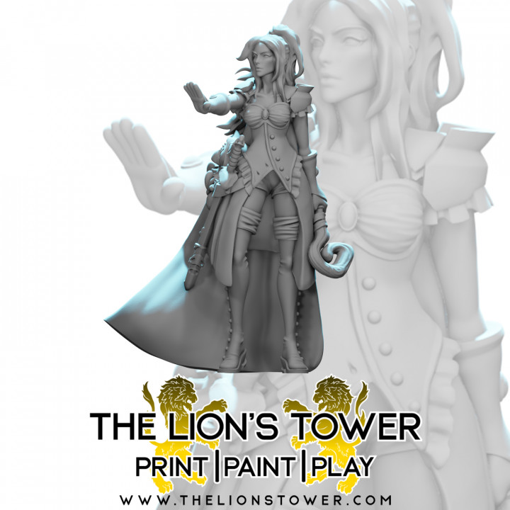 Kingdom of Talarius - Lilly, Arch White Mage (32mm scale presupported miniature)'s Cover