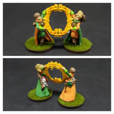 Picture of print of Kingdom of Talarius - The Twins, Pandi and Portia (32mm scale presupported miniatures)