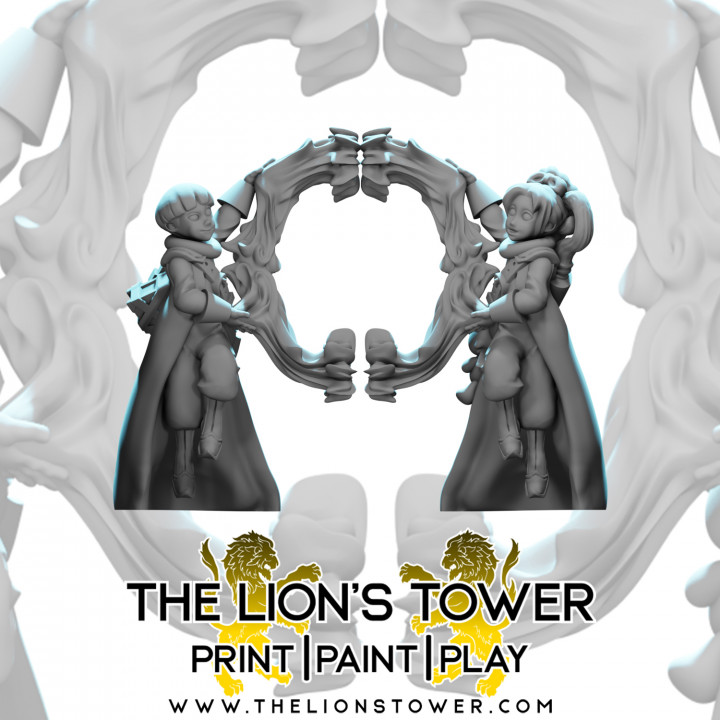 Kingdom of Talarius - The Twins, Pandi and Portia (32mm scale presupported miniatures)'s Cover