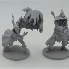 Picture of print of Kingdom of Talarius - War Mages (Set of 2 x 32mm scale presupported miniatures)