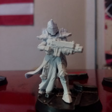 Picture of print of red sister warrior 1 support ready
