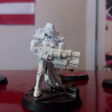 Picture of print of red sister warrior 3 support ready