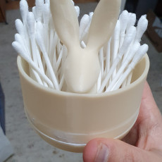 Picture of print of Rabbit Q-tip holder This print has been uploaded by Kessi Riliniki