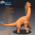 Long Neck Dinosaur / Ancient Bajadasaurus / Jurassic Giant Spiked Dino image
