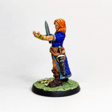 Picture of print of Female Brigand Threatening [Pre-Supported]