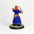 Female Brigand Threatening [Pre-Supported] print image