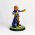 Female Brigand Threatening [Pre-Supported] print image