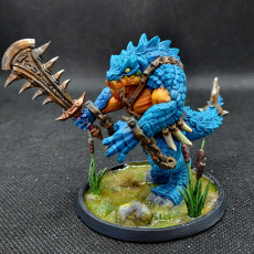 Picture of print of Brute Stand, Lizardfolk
