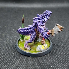 Picture of print of Pike attack, Lizardfolk