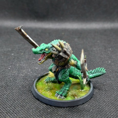 Picture of print of Kroc attack, Lizardfolk