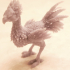 Terror Bird Wild / Large  Feathered Raptor / Ancient Giant Chicken print image