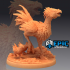 Terror Bird Set / Large Feathered Raptor / Ancient Giant Chicken image
