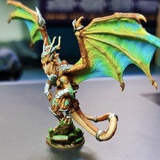 Picture of print of Noddrym Paladin Dragon - Presupported