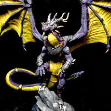 Picture of print of Noddrym Paladin Dragon - Presupported