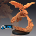 Dragon Whelp Construct Flying / Mechanical Fire Drake / Steampunk Guard Wyrmling image