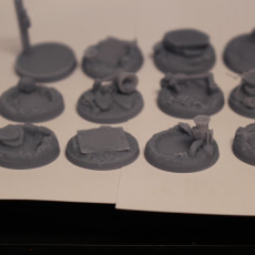 Picture of print of 16 WASTELAND BASES 25MM/32MM