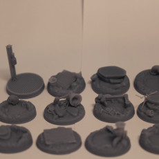 Picture of print of 16 WASTELAND BASES 25MM/32MM