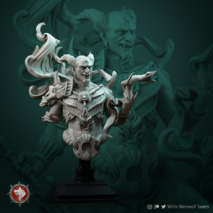 $4.50Efreet Overlord bust pre-supported