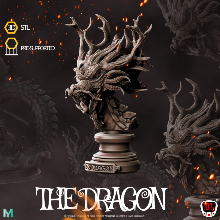 Collectible Dragon's bust