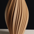 Spiraled Vase, Decorative Vase for Dried Flowers, Vase Mode image