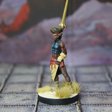 Picture of print of Zohaier, Mazigh Desert Elf Tracker and Hunting Cat (Pre-Supported) This print has been uploaded by Miguel Neves