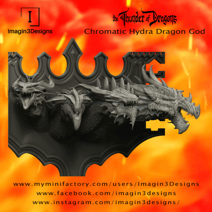 $50.00Vinaladv'dofernix -The Many Headed/Mother of Evil- The Chromatic Hydra Dragon God