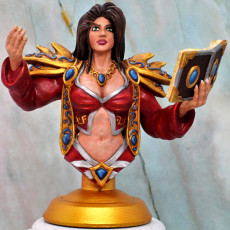 Picture of print of Female MAGE Aes Sedai BUST