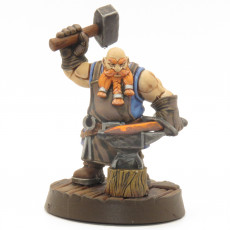 Picture of print of Black Smith Dwarf 1