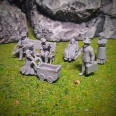 Picture of print of Civiils WW1 & WW2 - 28mm for wargame