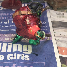 Picture of print of Tortle Pirate Miniature - Pre-Supported