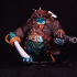 Tortle Pirate Miniature - Pre-Supported print image