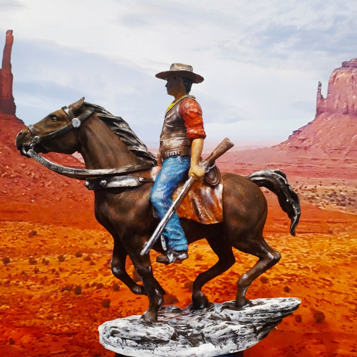 Cowboy on Horseback