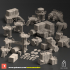 Kyhlden. Hive City Docks. 3D Printing Designs Bundle. Futuristic / Containers / Platforms / Scifi Buildings. Terrain and Scenery for Wargames image