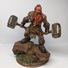Picture of print of Dwarf Barbarian - Mathias