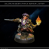 Halfling Witch Hunter Captain with pistol & torch image