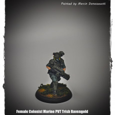 Picture of print of FEMALE COLONIST MARINE PVT TRISH RAVENGOLD