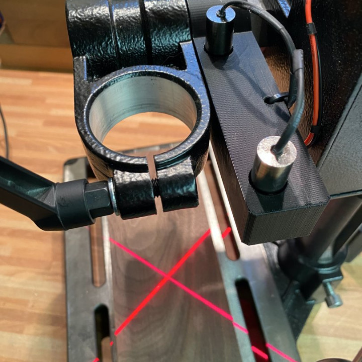 simple laser cross-hair for Wabeco™ drill press