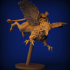 Gryphon Rider - 28 mm miniature 3D print model image