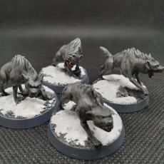 Picture of print of 5 Hyenas [pre-supported]