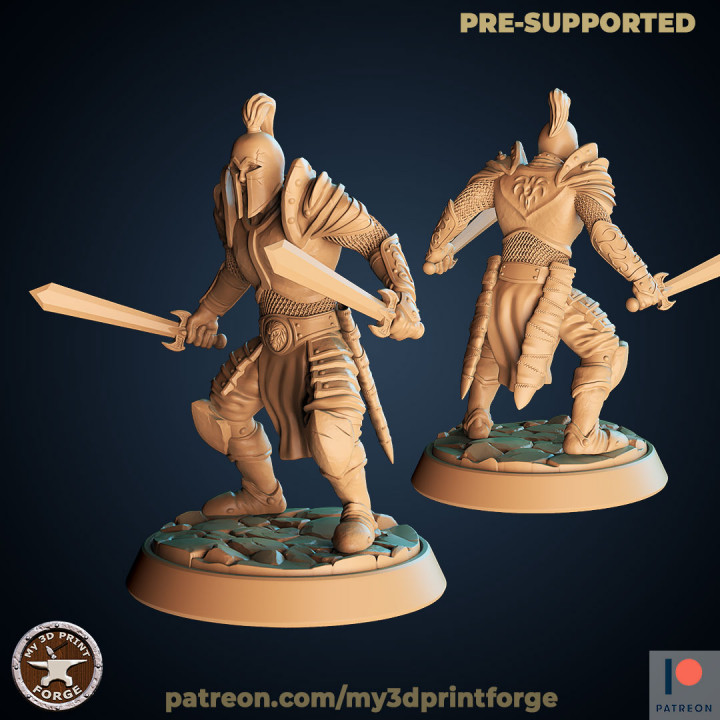 $5.90Human Warrior with two words 32mm+75mm