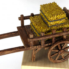 Picture of print of Cart with Hay