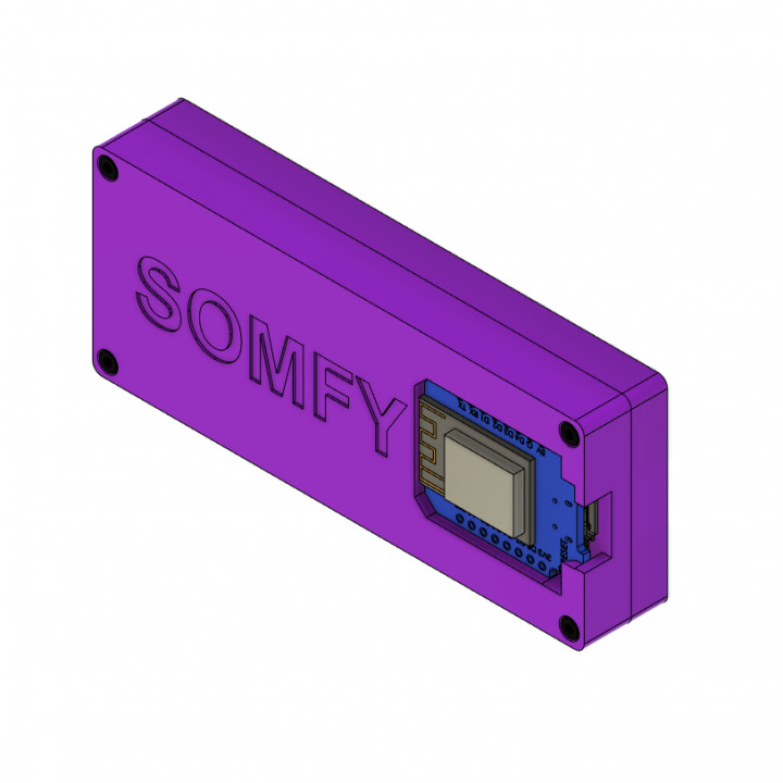 SomFy Remote Case (WemosD1mini)