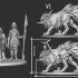 Barren Raiders bundle 13 unique miniatures 32mm and 75mm  pre-supported image