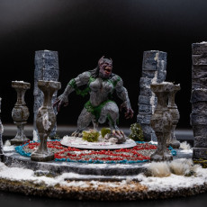Picture of print of Female Werebeast - 32mm - DnD